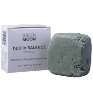 GREEN MOON™ hair in BALANCÉ premium - wegański szampon w kostce z zieloną herbatą
